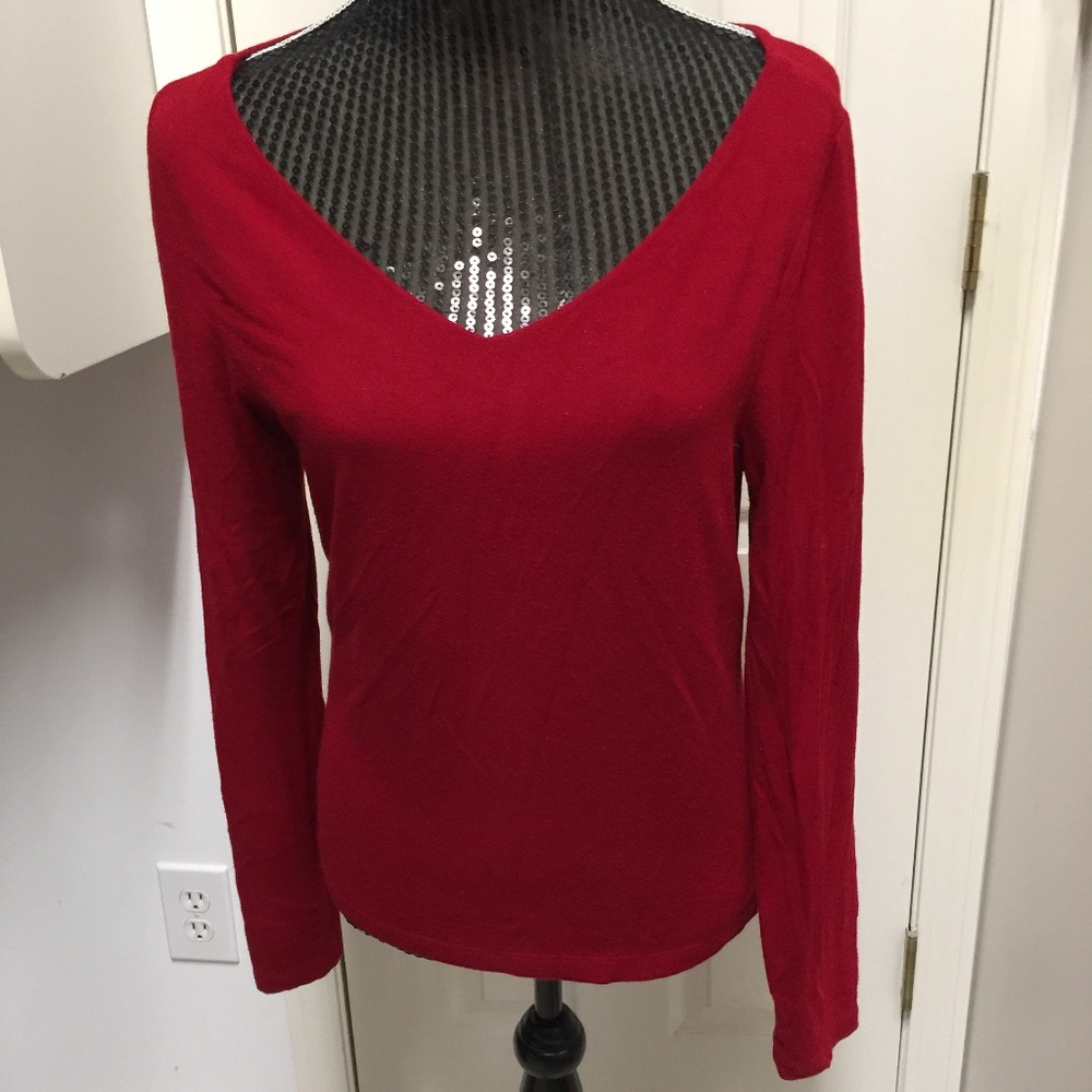 Ralph Lauren Long Sleeved Red Top SZ M